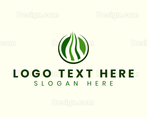 Nature Grass Lawn Logo