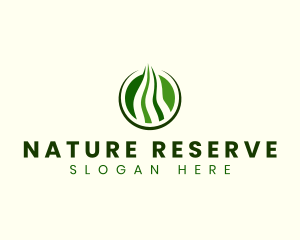 Nature Grass Lawn  logo design