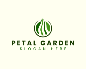 Nature Grass Lawn  logo design