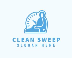 Clean Vacuum Housekeeper logo design