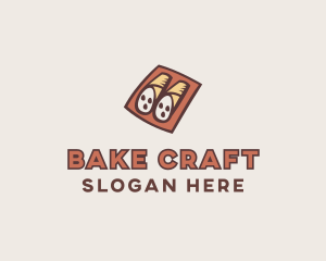 Italian Cannoli Dessert Baking logo design