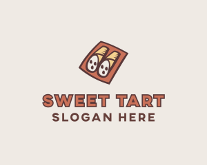 Italian Cannoli Dessert Baking logo design