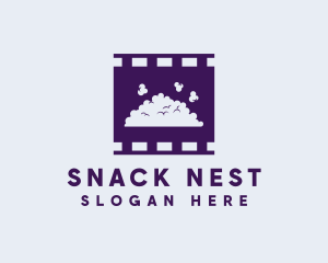 Popcorn Snack Film  logo design