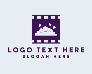 Cinematography - Popcorn Film Movie logo design