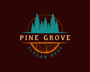 Pine Tree Woodworking logo design