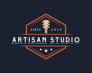 Guitar Instrument Studio logo design