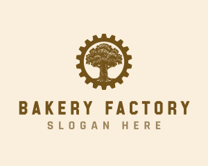 Cog Tree Manufacturing logo design