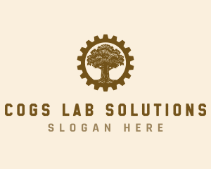 Cog Tree Manufacturing logo design