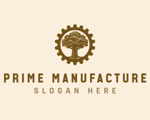 Cog Tree Manufacturing logo design