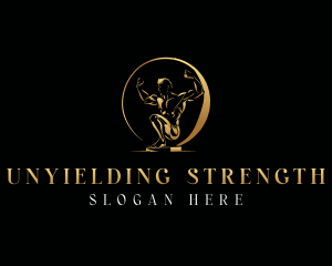 Fitness Strength Masculine logo design