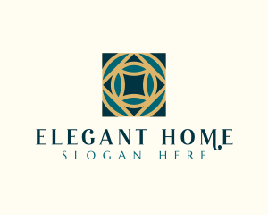 Elegant Geometric Tile logo design