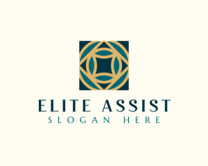 Elegant Geometric Tile logo design