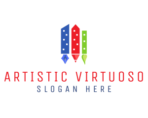 Art Supplies City logo design