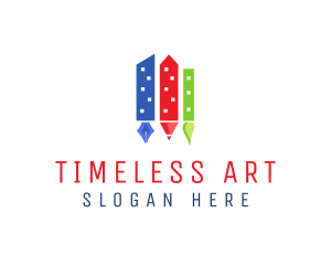 Art Supplies City logo design