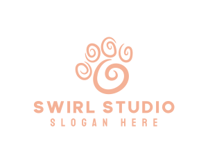 Animal Paw Swirl logo