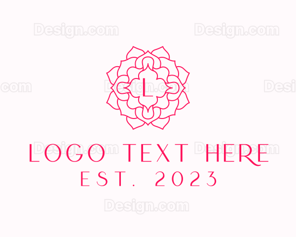 Mandala Flower Salon Logo
