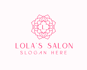 Mandala Flower Salon logo design