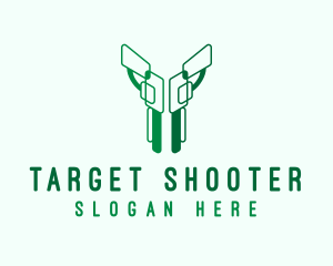 Green Pistol Handgun logo