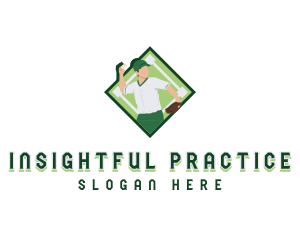 Baseball Athlete Pitcher logo