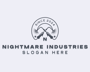 Industrial Welder Metalworks logo design