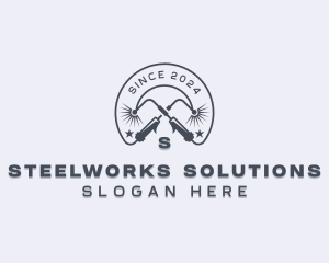 Industrial Welder Metalworks logo design