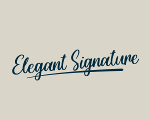 Signature Script Business logo design