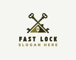 Lock Key Real Estate logo design