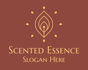 Candle Floral Scent logo design