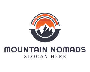 Speedometer Mountain Summit logo design