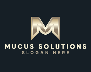 Gold Metallic Fabrication logo design