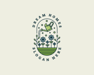 Watering Can Floral Gardening logo