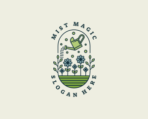 Watering Can Floral Gardening logo