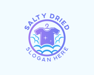 Shirt Laundry Wash logo design