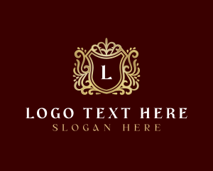 Decorative Luxury Shield logo