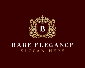 Decorative Luxury Shield logo design