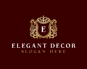 Decorative Luxury Shield logo design