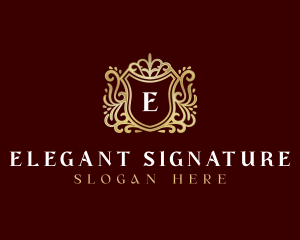 Decorative Luxury Shield logo design