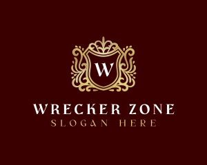 Decorative Luxury Shield logo design