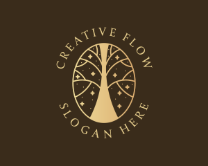 Tree Flower Nature logo design