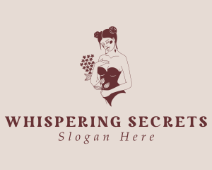 Sexy Woman Underwear logo design