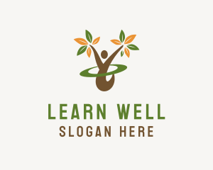 Human Wellness Yoga logo design