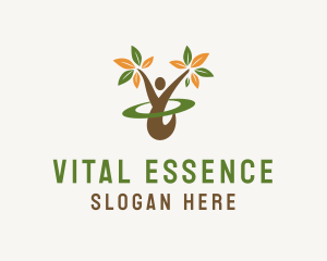 Human Wellness Yoga logo design