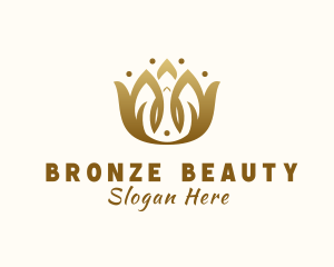 Bronze Wellness Flower logo