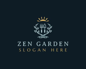 Natural Gardening Landscaping logo design