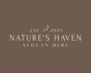 Wellness Nature Garden logo design