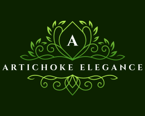 Elegant Leaf Garden logo design