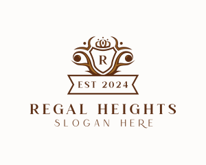 Regal Shield Crown logo design