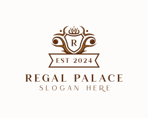 Regal Shield Crown logo design