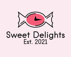 Sweet Candy Clock  logo
