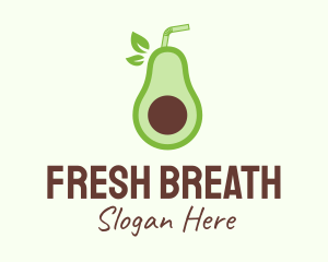 Avocado Milkshake Drink logo design